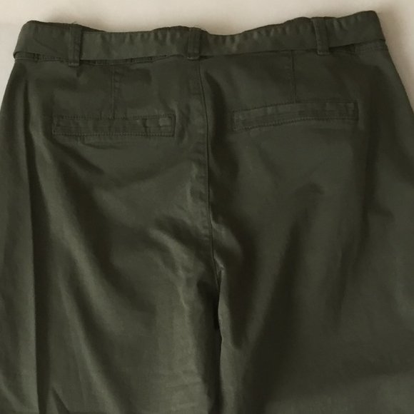 Mid-Rise Cotton Stretch Cropped / Ankle Pants - Picture 9 of 9